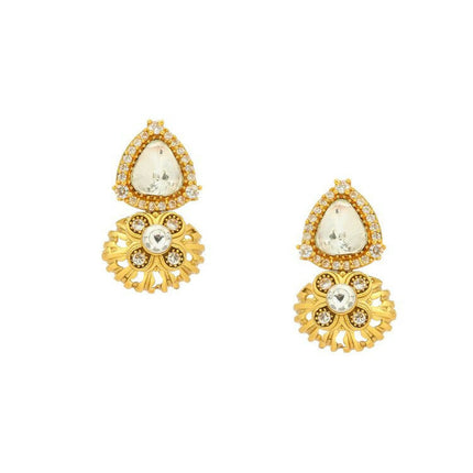 Kundan Earrings - Ruby Raang
