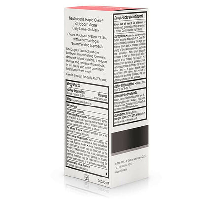 Neutrogena Rapid Clear Stubborn Acne Daily Leave On Mask