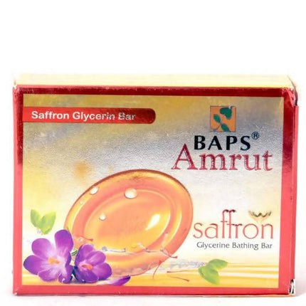 Baps Amrut Saffron Glycerin Bathing Bar