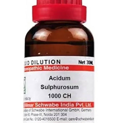 Dr. Willmar Schwabe India Acidum Sulphurosum Dilution