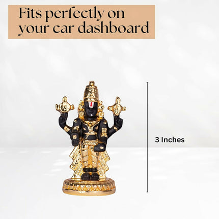 House Of Wemy Gold-Polished Premium Balaji Statue