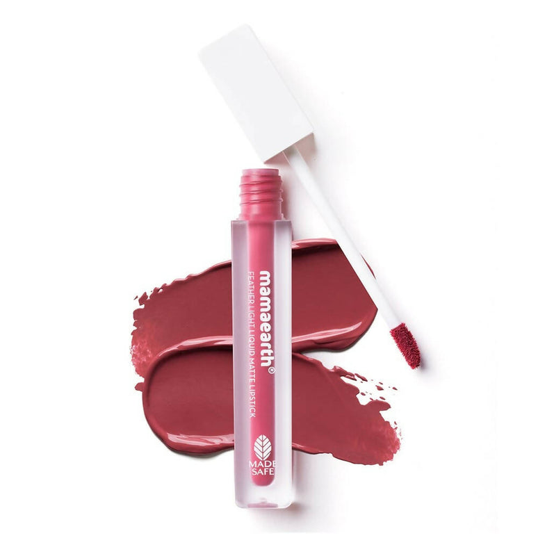 Mamaearth Feather Light Liquid Matte Lipstick - Nude Rose - Limited Time Offer