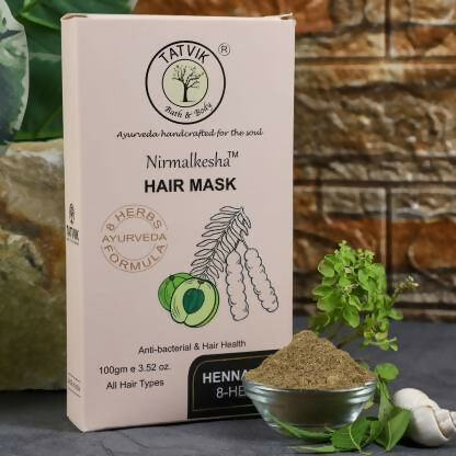 Tatvik Ayurveda Nirmalkesha Hair Mask (Henna With 8 Herbs)