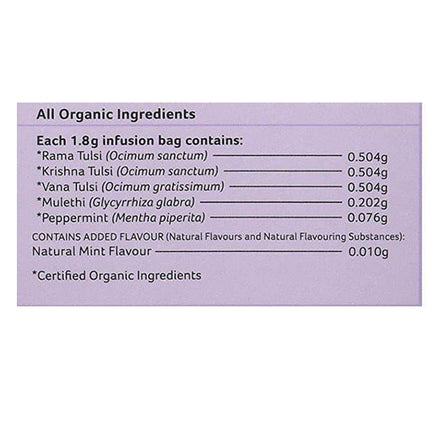 Organic India Tulsi Mulethi 25 Tea Bags