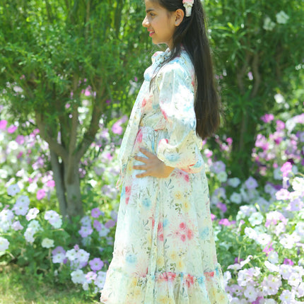 LH Luxury Fashion Amelia Fairy Glint Dress – Floral Summer Dress for Girls