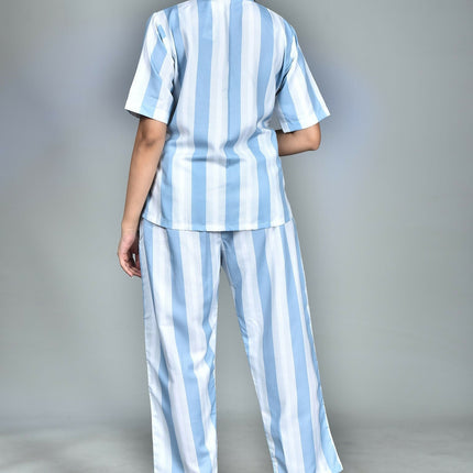 Morchari Digital Print Semi Muslin Co-Ord Set Top & Trouser-Multicolor