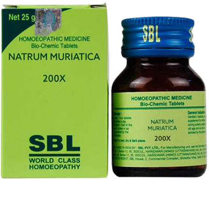 SBL Homeopathy Natrum Muriaticum Biochemic Tablets