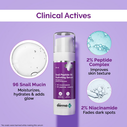 The Derma Co Snail Mucin Peptide 96 Hydrating Serum