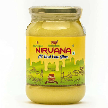 Gowshala's Nirvana A2 Desi Cow Ghee | Made From A2 Desi Cow's Milk | Premium Desi Ghee