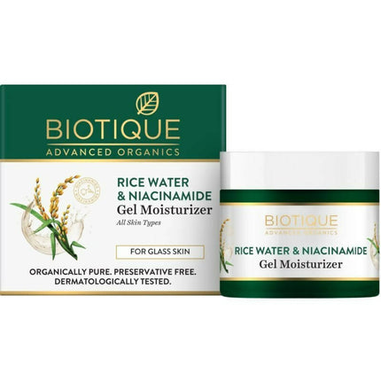 Biotique Advanced Ayurveda Rice Water & Niacinamide Gel Moisturizer