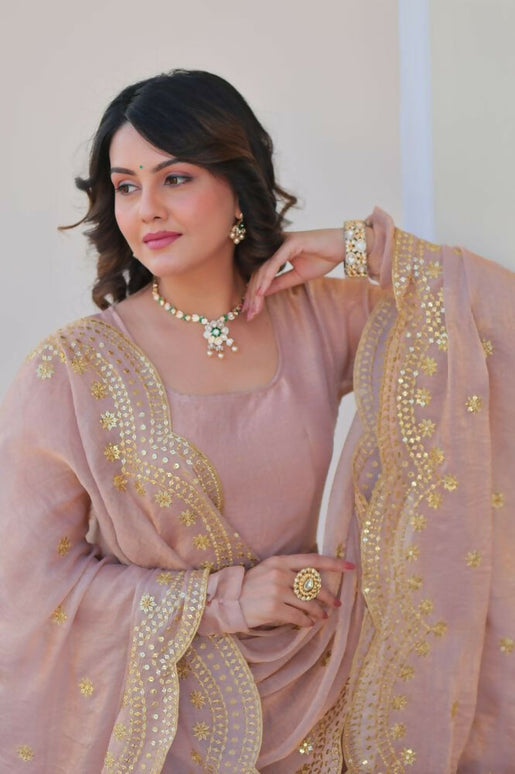 Aastha Fashion Chiku Fendy Chiffon 12 Kali Stitched Party Wear Designer Gown