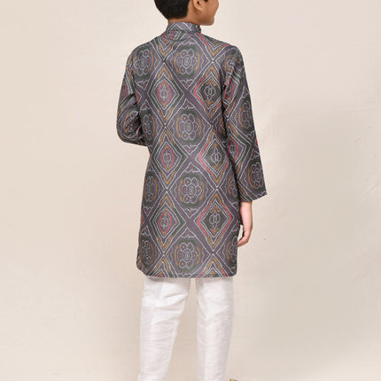 Joban Fashion Linen Cotton red Kurta With Straight Fit Pant