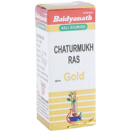 Baidyanath Jhansi Chaturmukh Ras (With Gold)