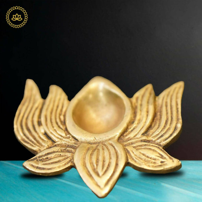 Brass Lotus Diya