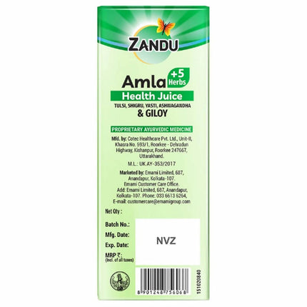 Zandu Amla + 5 Herbs Health Juice
