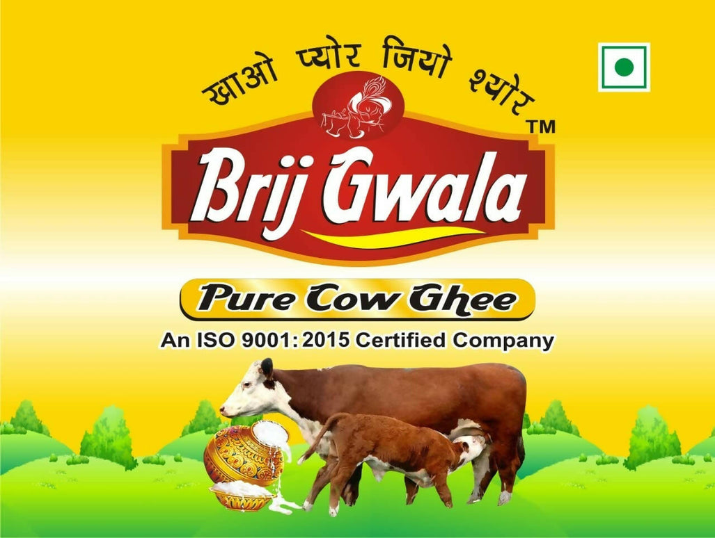 Brij Gwala Desi Cow Ghee | Pure Cow Ghee for Better Digestion and Immunity | Made From Grass Fed Cow's Milk