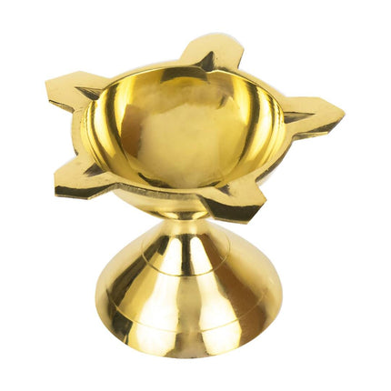 Spillbox Gold-Toned Brass Diya Pooja Essential