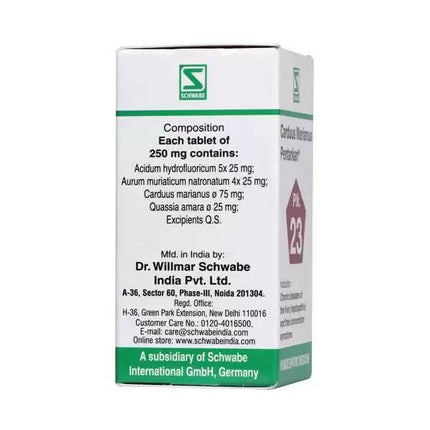 Dr. Willmar Schwabe India Carduus Marianus Pentarkan Ptk 23 Tablets
