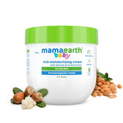 Mamaearth Baby Rich Moisturizing Cream With Almond Oil & Shea Butter