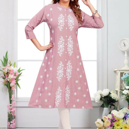 Joban Fashion Heavy Muslin Peach Color Tunic