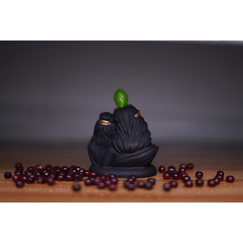 India Ka Bazar Lord Radha Krishna Idol - Gold & Black