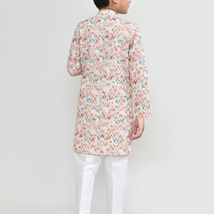 Joban Fashion Cotton Multicolor Kurta With Straight Fit Pant