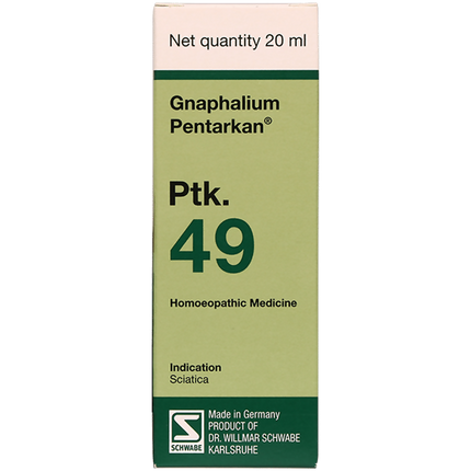 Dr. Willmar Schwabe Germany Gnaphalium Pentarkan Ptk. 49 Drops