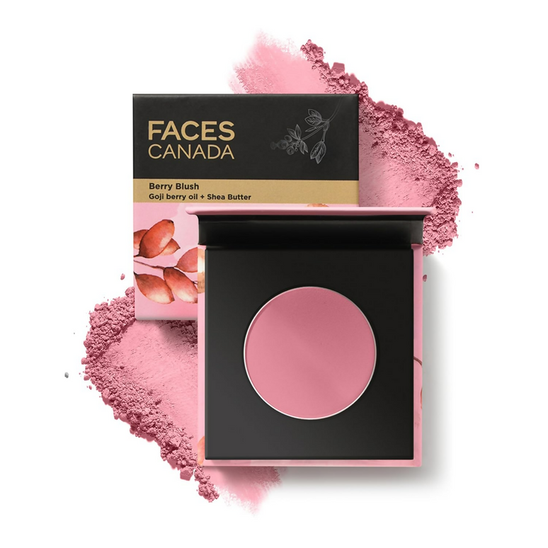 Faces Canada Berry Blush Powder With Goji Berry Oil & Shea Butter