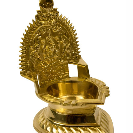 Spillbox Gold-Toned Brass Kamachi Diya Pooja Essential
