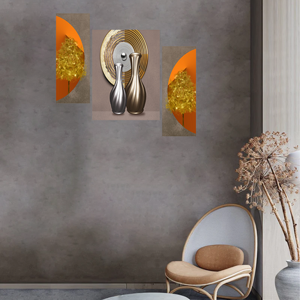 Tehzeeb Creations Set Of 3 Digital Wall Painting