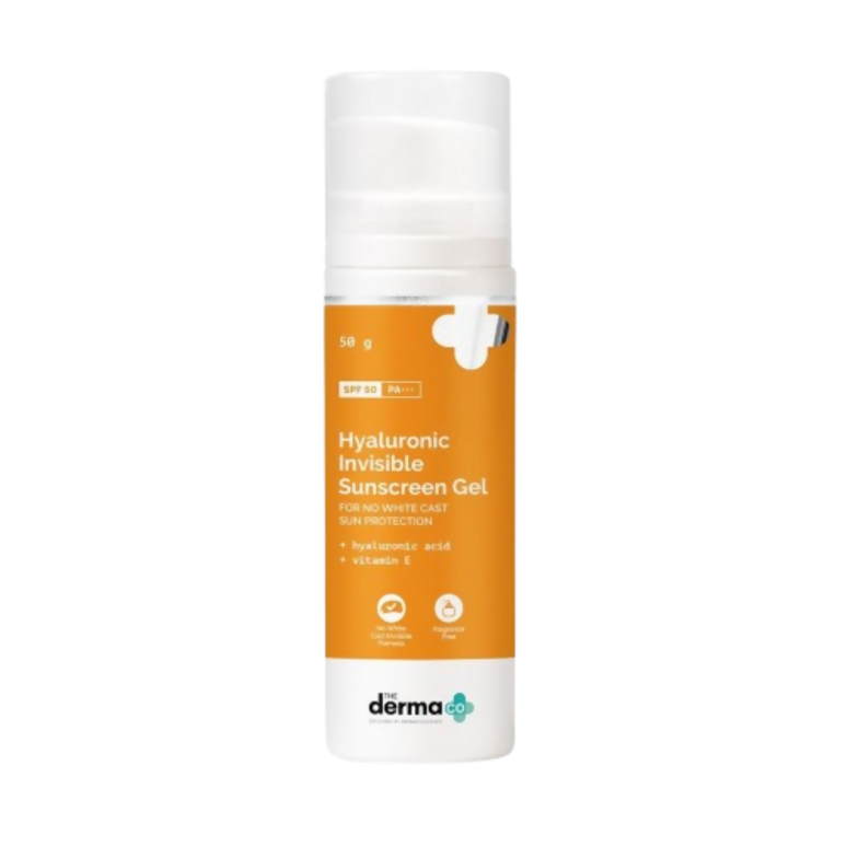 The Derma Co Hyaluronic Invisible Sunscreen Gel with Hyaluronic Acid & Vitamin E