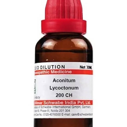 Dr. Willmar Schwabe India Aconitum Lycoctonum Dilution