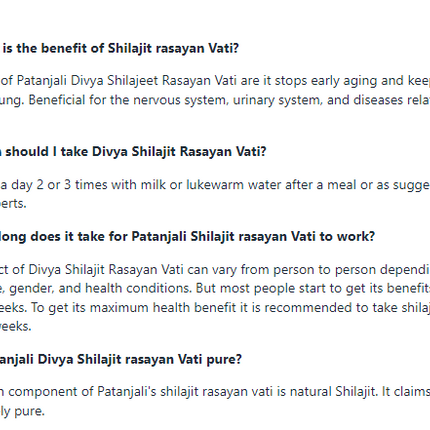 Patanjali Divya Sj Rasayan Vati