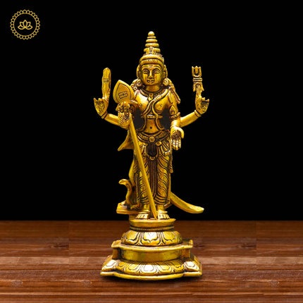 Brass Subramanya Statue - Divine Blessings for Spiritual Seekers