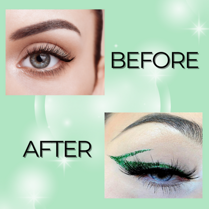 BOBI Glitter Eyeliner Green Diamond Sparkle Finish