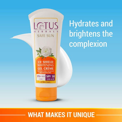 Lotus Herbals UV Shield Whitening Gel Creme