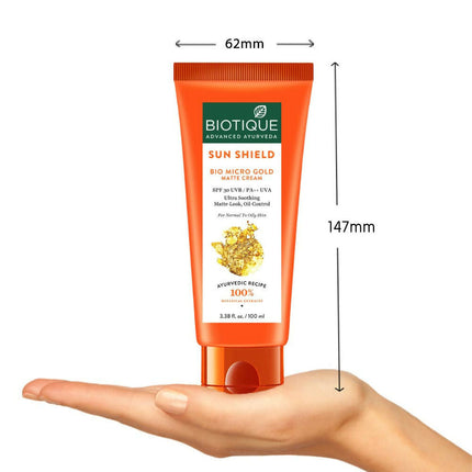 Biotique Bio Micro Gold Matte Cream Sunscreen SPF 30