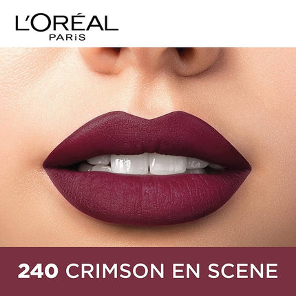 L'Oreal Paris Color Riche Moist Matte Lipstick - 240 Crimson En Scene