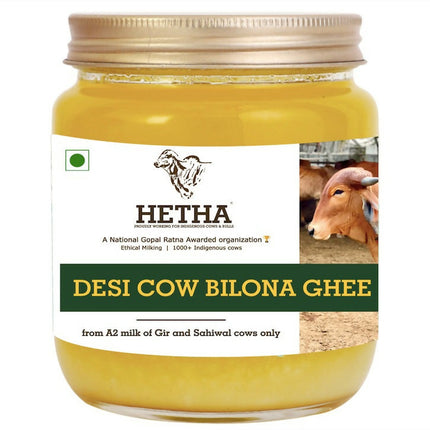 Hetha Desi Cow A2 cultured Bilona Ghee / A2 Ghee | Premium A2 Desi Ghee | Cultured Cow Pure Ghee