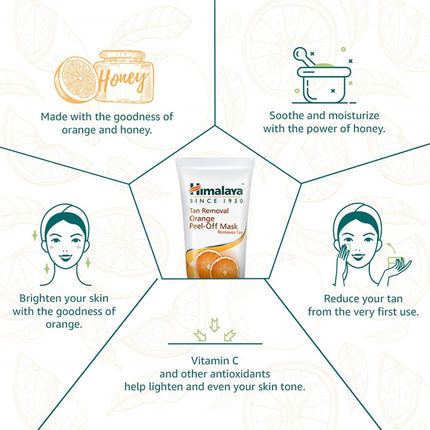 Himalaya Herbals Tan Removal Orange Peel-Off Mask