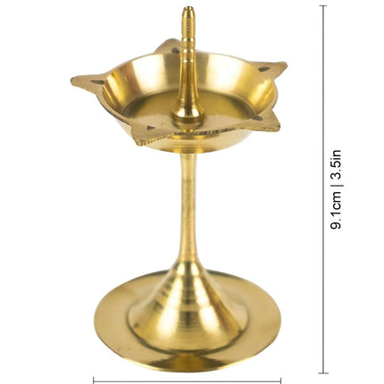 Spillbox Gold-Toned Brass Kuthu Vilakku Diyas Pooja Essential