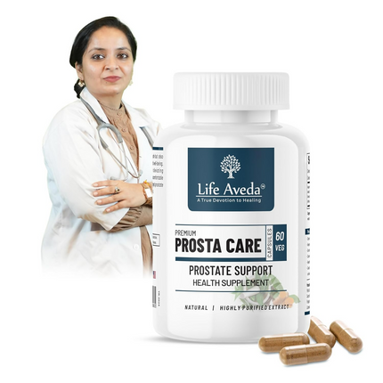 Life Aveda 100% Natural Ayurvedic Premium Prosta Care Capsule For Men's