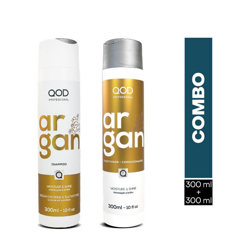 QOD Professional Argan Shampoo & Conditioner Combo
