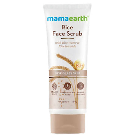 Mamaearth Rice Face Scrub With Rice Water & Niacinamide