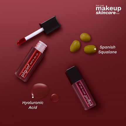 Pilgrim Matte Mini Liquid Lipstick 4 In 1 Pack Smudgeproof, Hydrating & Lightweight - The Pink Sin