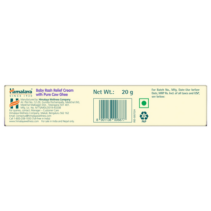 Himalaya Herbals Baby Rash Relief Cream with Pure Cow Ghee