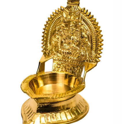 Spillbox Gold-Toned Brass Kamachi Diya Pooja Essential