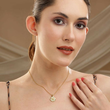 Gold Plated Necklace - Ruby Raang