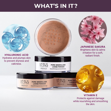Lotus Make Up Proedit Pore Mineralize Loose Powder - 04 Cinnamon