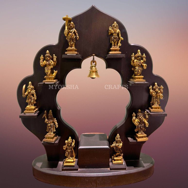 Brass Dashavatara Idol Set
